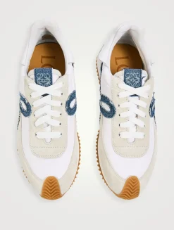 Flow Runner 2.0 Nylon And Suede Sneakers