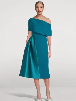 Fontaine Asymmetric Midi Dress