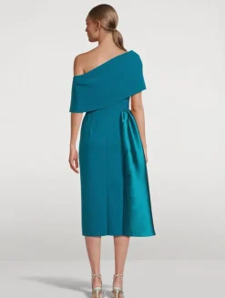 Fontaine Asymmetric Midi Dress