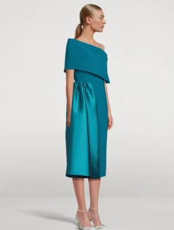 Fontaine Asymmetric Midi Dress