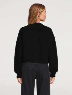 FRAME x Ritz Paris Mixed-Stitch Cardigan