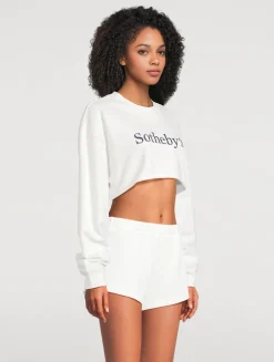 FRAME x Sotheby's Cropped Sweatshirt