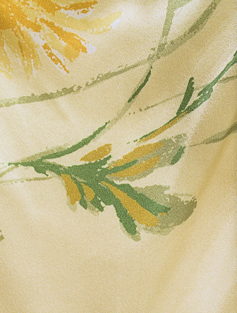 Frankie Silk Maxi Dress In Floral Print