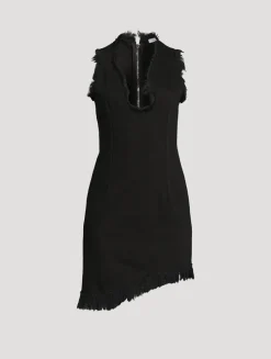 Frayed Denim Mini Dress