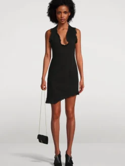 Frayed Denim Mini Dress