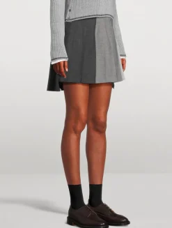 Fresco Funmix Pleated Mini Skirt