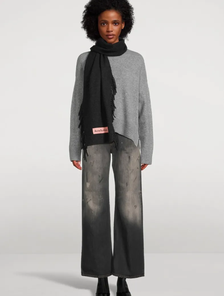 Fringe Wool Scarf
