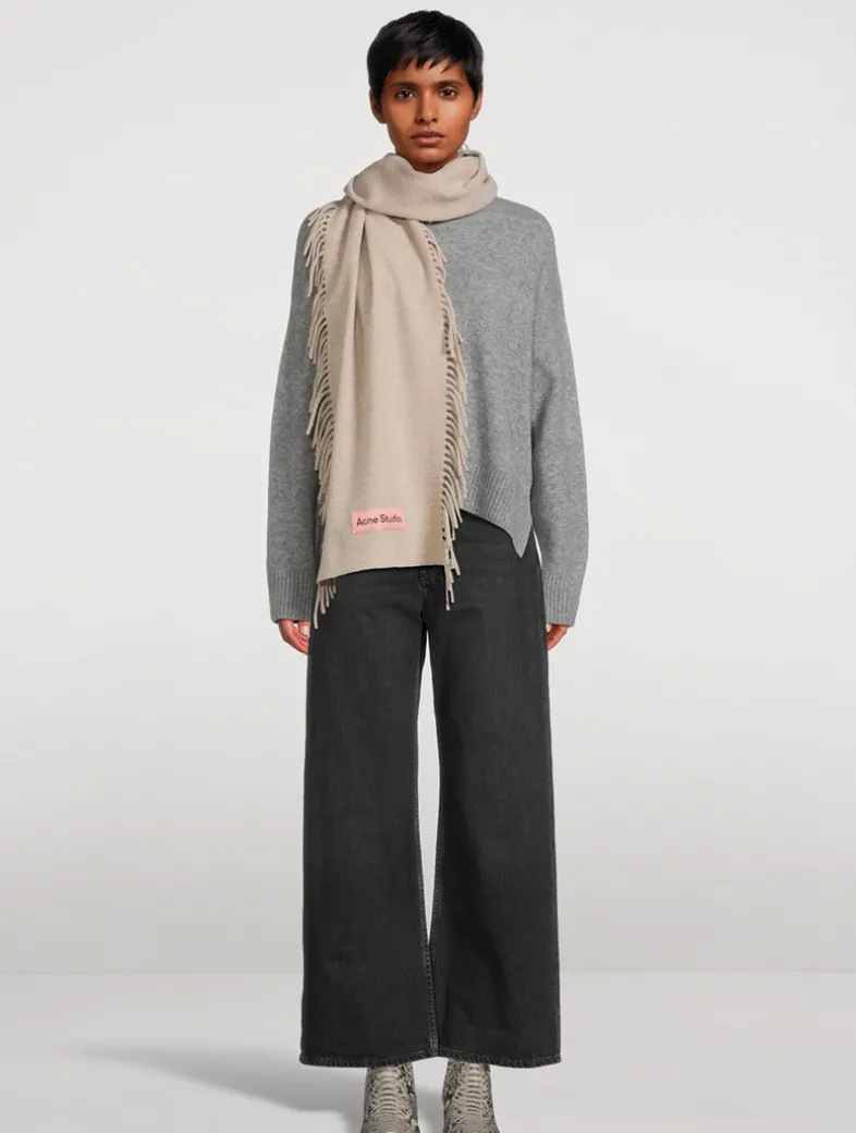 Fringe Wool Scarf