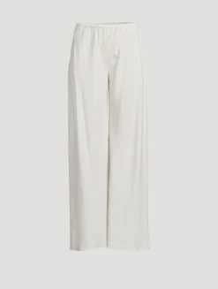 Gala Wide-Leg Cady Trousers