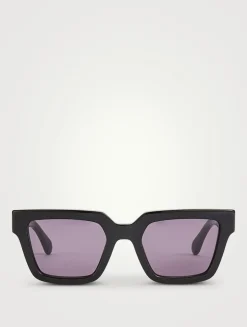 Gancini Hinge Square Sunglasses