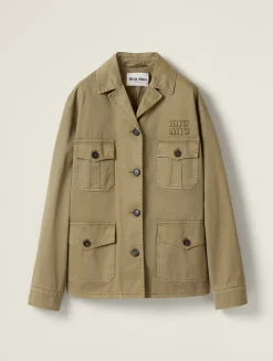 Garment-dyed Cotton Satin Jacket