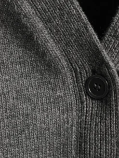 Geese Jacquard Wool Cardigan