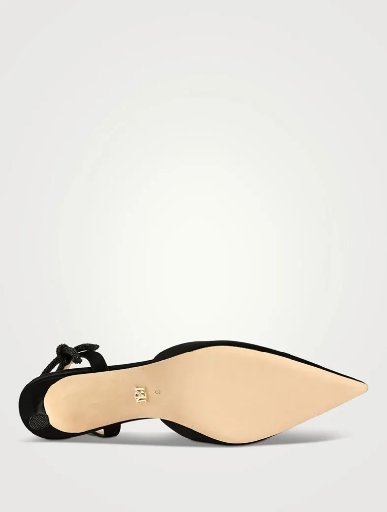 Gentry Satin Slingback Pumps