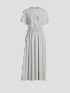 Georgie Smocked Midi Dress