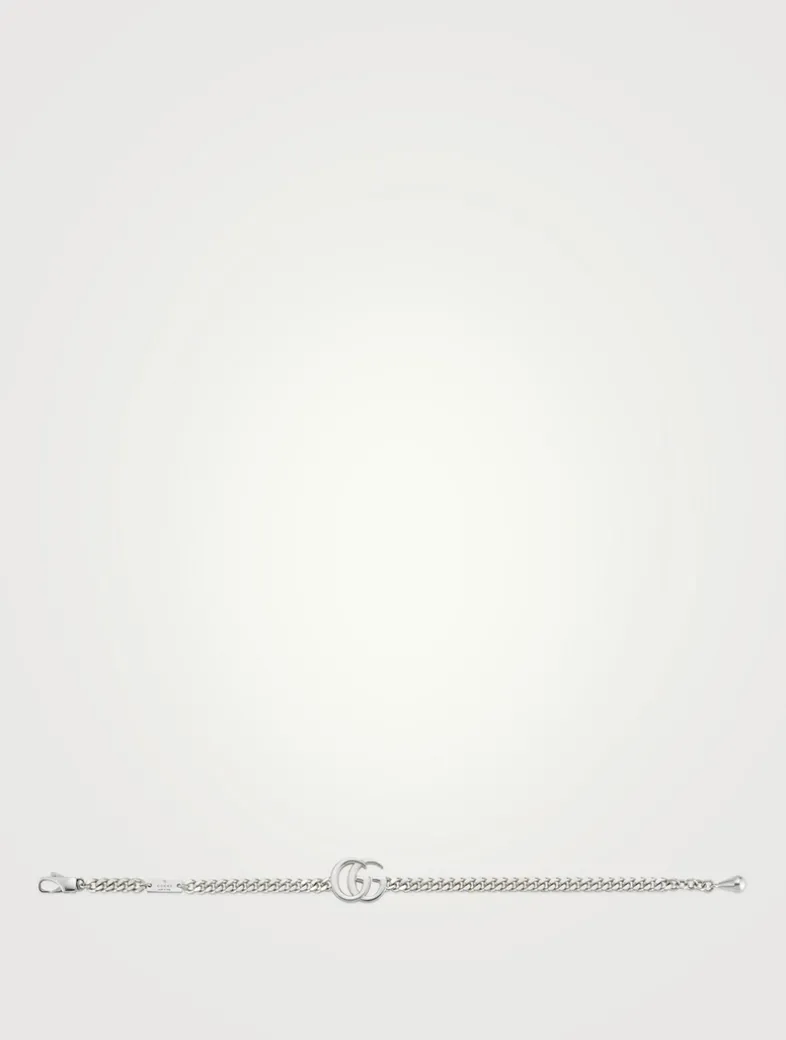 GG Marmont Silver Gourmette Chain Bracelet