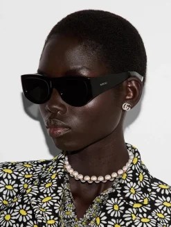 GG Marmont Silver Stud Earrings