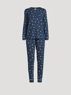 Gisele Pajama Set In Tree Print