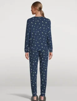 Gisele Pajama Set In Tree Print