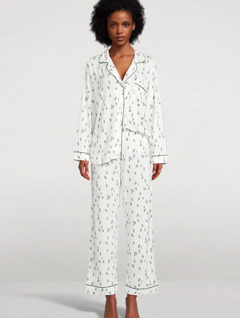 Gisele Printed Long Pajama Set