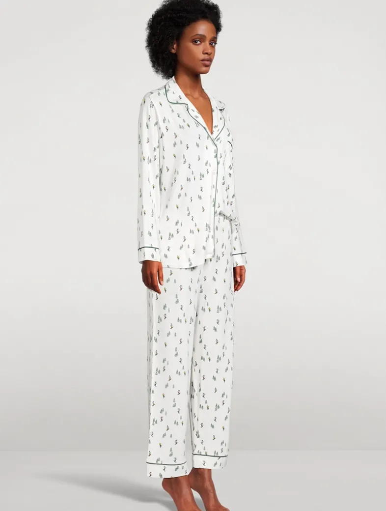 Gisele Printed Long Pajama Set