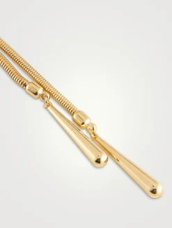 Gladys Long Drop Lariat Necklace