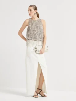 Glistening Embroidery Top