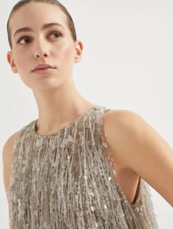 Glistening Embroidery Top