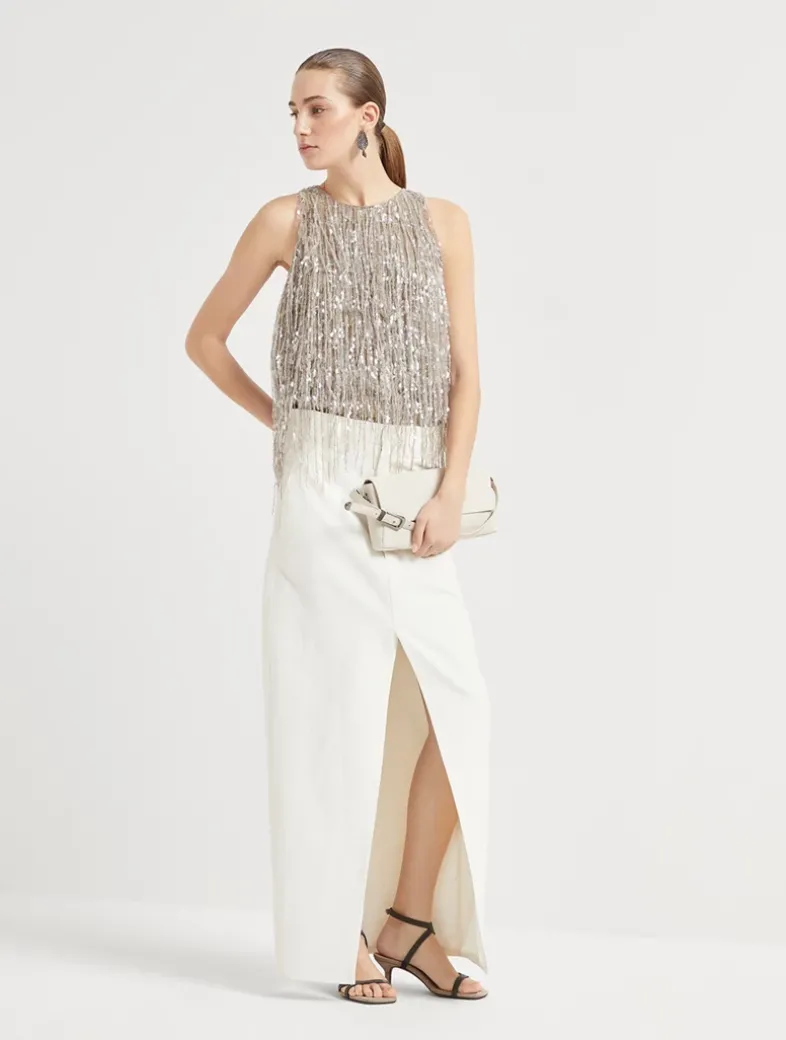 Glistening Embroidery Top