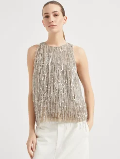 Glistening Embroidery Top