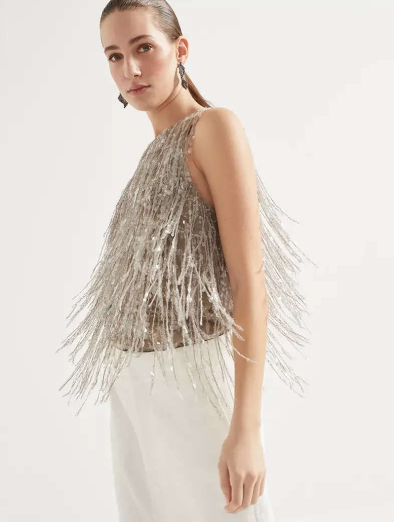 Glistening Embroidery Top