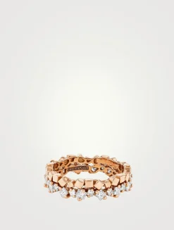 Golden Age 18K Rose Gold Mini Diamond Eternity Band