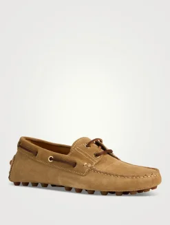 Gommino Bubble Suede Boat Shoes