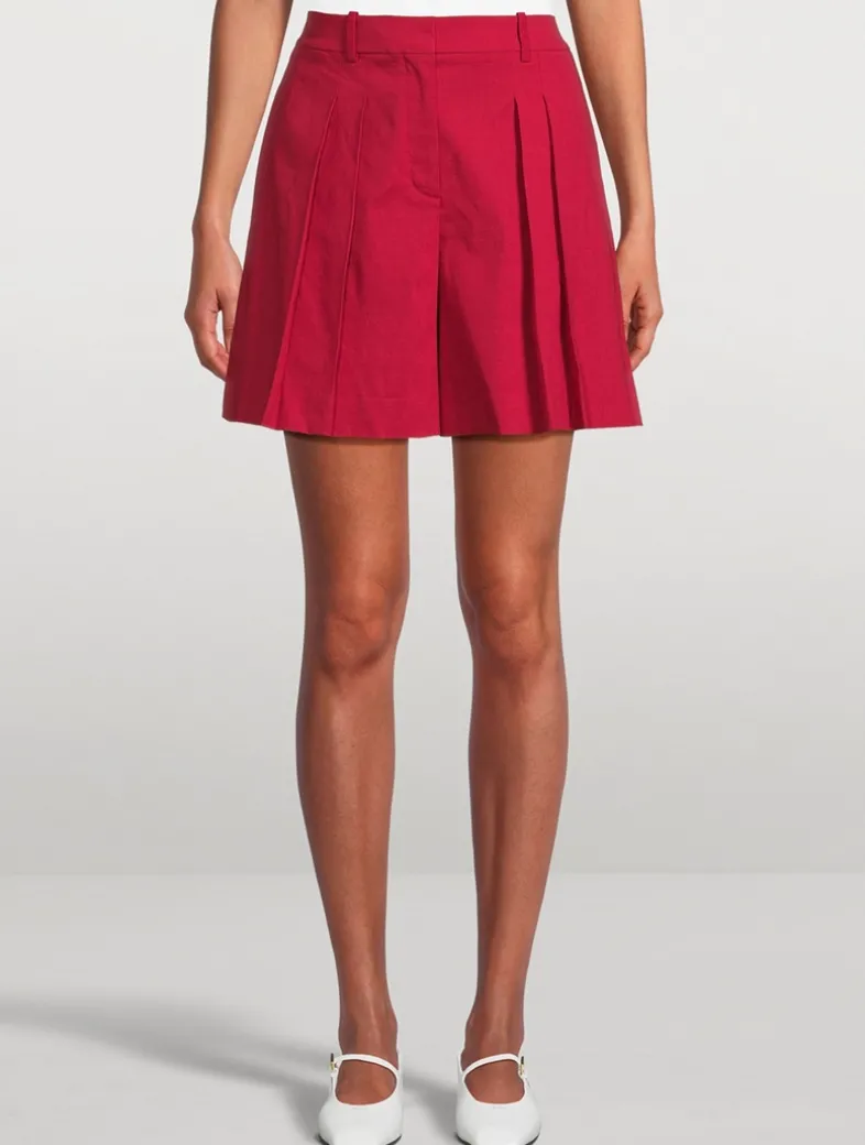 Good Linen Pleated Shorts