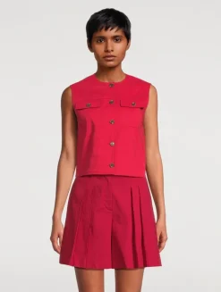 Good Linen Trucker Vest