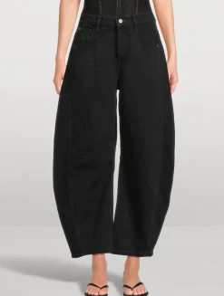 Good Luck Barrel-Leg Jeans