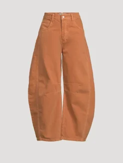 Good Luck Barrel-Leg Jeans