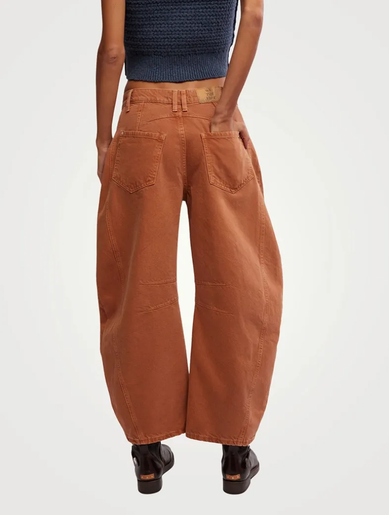Good Luck Barrel-Leg Jeans