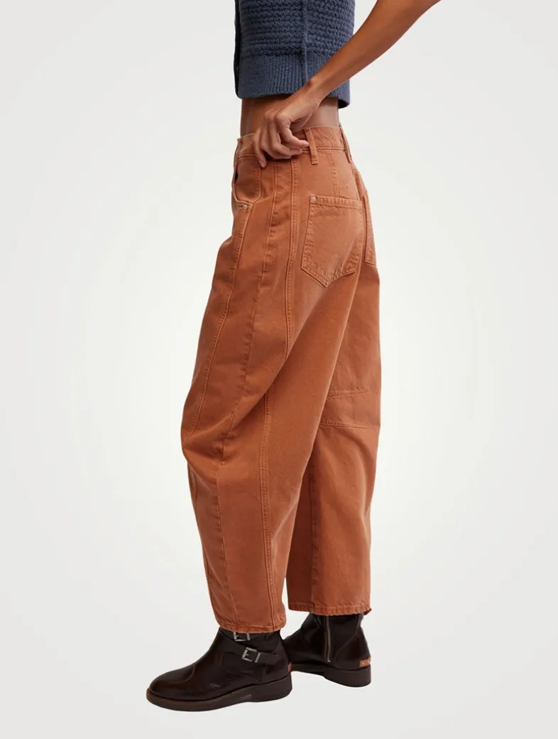 Good Luck Barrel-Leg Jeans