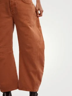 Good Luck Barrel-Leg Jeans