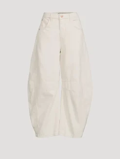 Good Luck Barrel-Leg Jeans