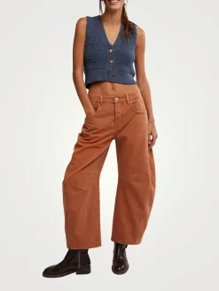 Good Luck Barrel-Leg Jeans