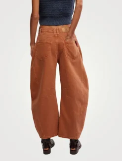 Good Luck Barrel-Leg Jeans