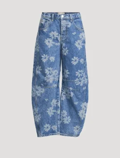 Good Luck Barrel-Leg Jeans