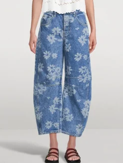 Good Luck Barrel-Leg Jeans