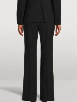 Good Wool Slim Flare Trousers