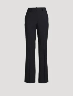 Good Wool Slim Flare Trousers