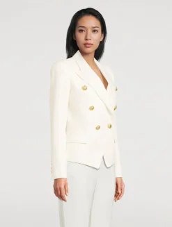 Grain de Poudre Wool Double-Breasted Blazer