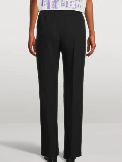 Grain de Poudre Wool Trousers