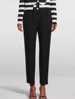 Grain de Poudre Wool Trousers