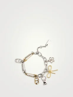Grunge Glam Charm Bracelet